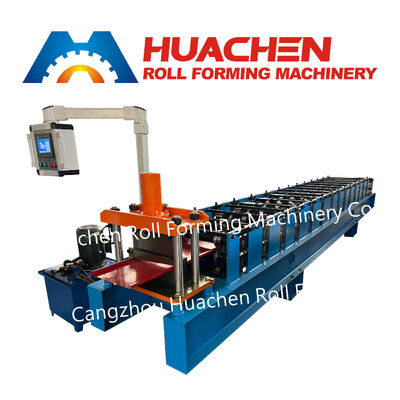 Floor roller-formed steel sheet roofing machine - Produces various corrugated roof tiles