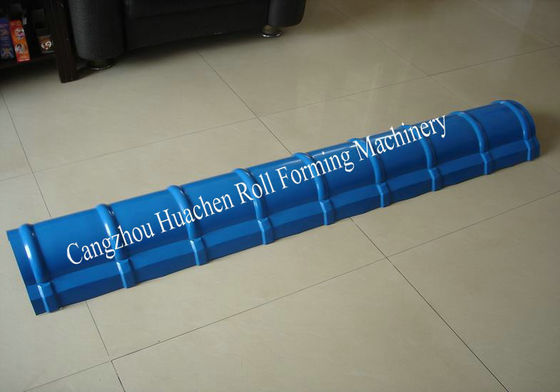 Автоматизированная машина для формовки коньковых профилей с двигателем 5,5 кВт и ПЛК-управлением для листов толщиной 0,3-0,6 мм