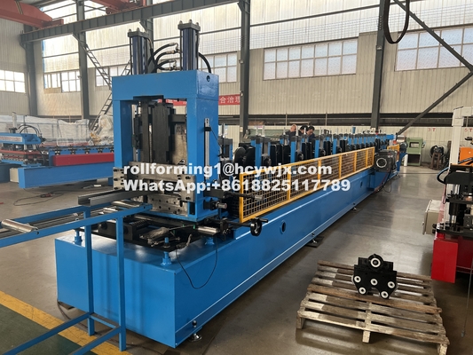 Одноклик CZ Purlin Interchange Roll Forming Machine Chain Drive
