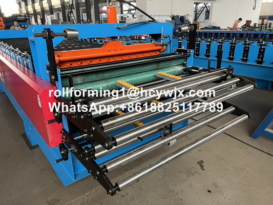 TR37-200/TR14-225 Двухслойная роликообразовательная машина с предварительным резкой гильотины