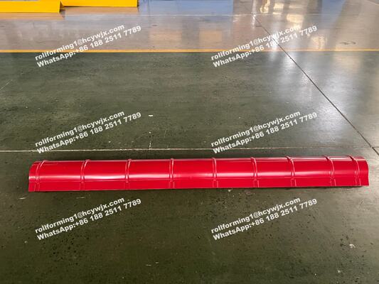 Стальная пластина делает Ридж крышку крыть крышку черепицей Колд Ролл Риджа машины формируя машину