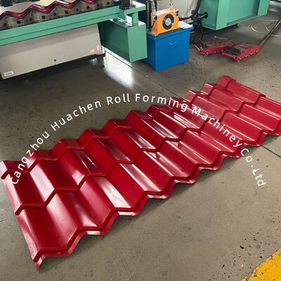 Профессиональная автоматическая линия для производства металлочерепицы с 16 станциями, скоростью 4 м/мин и ПЛК управлением