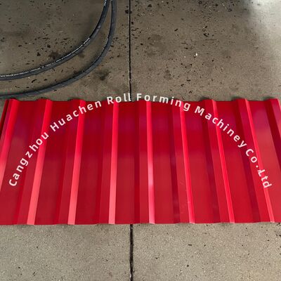 Высокоскоростная двухслойная профилегибочная машина для гофролиста со скоростью 15 м/мин, с управлением ПЛК Panasonic и закалкой стали 45#