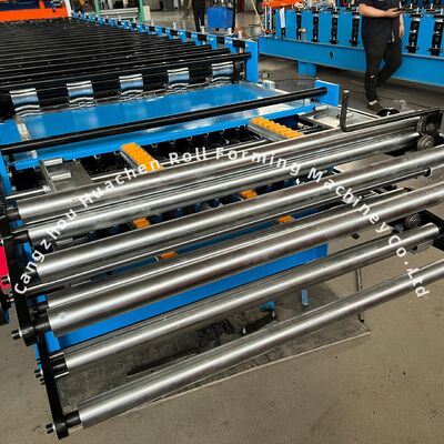 Двухвалковая профилегибочная машина для металлочерепицы со скоростью 15 м/мин, толщиной 0,3-0,6 мм и цепным приводом