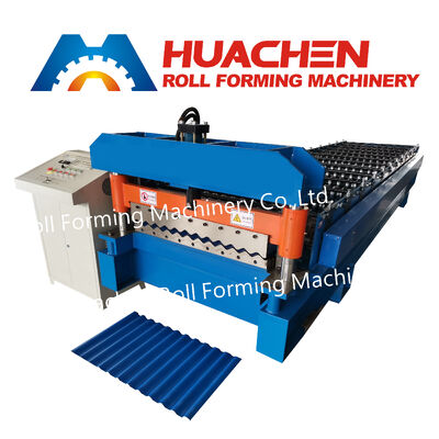 Single-layer roofing sheet forming machine