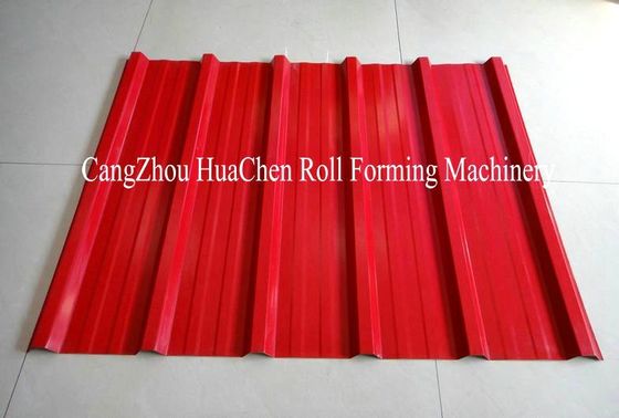 Крен панели крыши двойного слоя PLC Сименс формируя машину с трудными роликами No.45 стальными