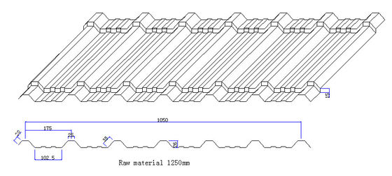 3 участка 380в 50хз формировать машину/машинное оборудование для листа крыши