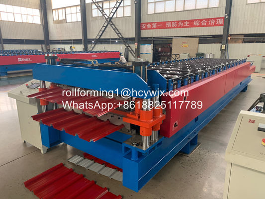 75 мм главный вал кнопка сенсорного экрана рулон формирования машины для 0,3-0,6 мм металла