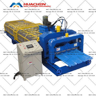 Устойчивый цепной привод трапецистовый цвет стеклянной крыши плитки рулон формирования машины с диаметром вала 70 мм