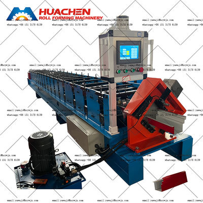 Гальванизированное Ридж настилая крышу крен панели крыши сточной канавы формируя ширину машины 410mm