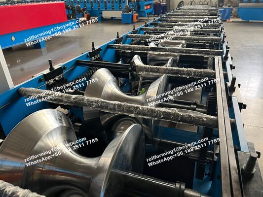 Автоматизированная машина для формовки коньковых профилей с двигателем 5,5 кВт и ПЛК-управлением для листов толщиной 0,3-0,6 мм