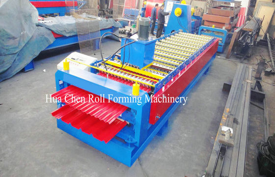 Крен стального листа цвета панели крыши двойного слоя формируя машину с 12/13 рядка