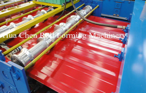 Крен панели крыши двойного слоя стальной плиты цвета формируя ширину машины 1200/1250mm