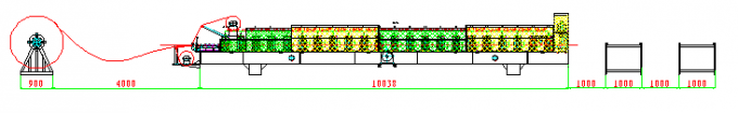5.5КВ автоматически настилают крышу крен листа формируя контейнер машины 40ГП